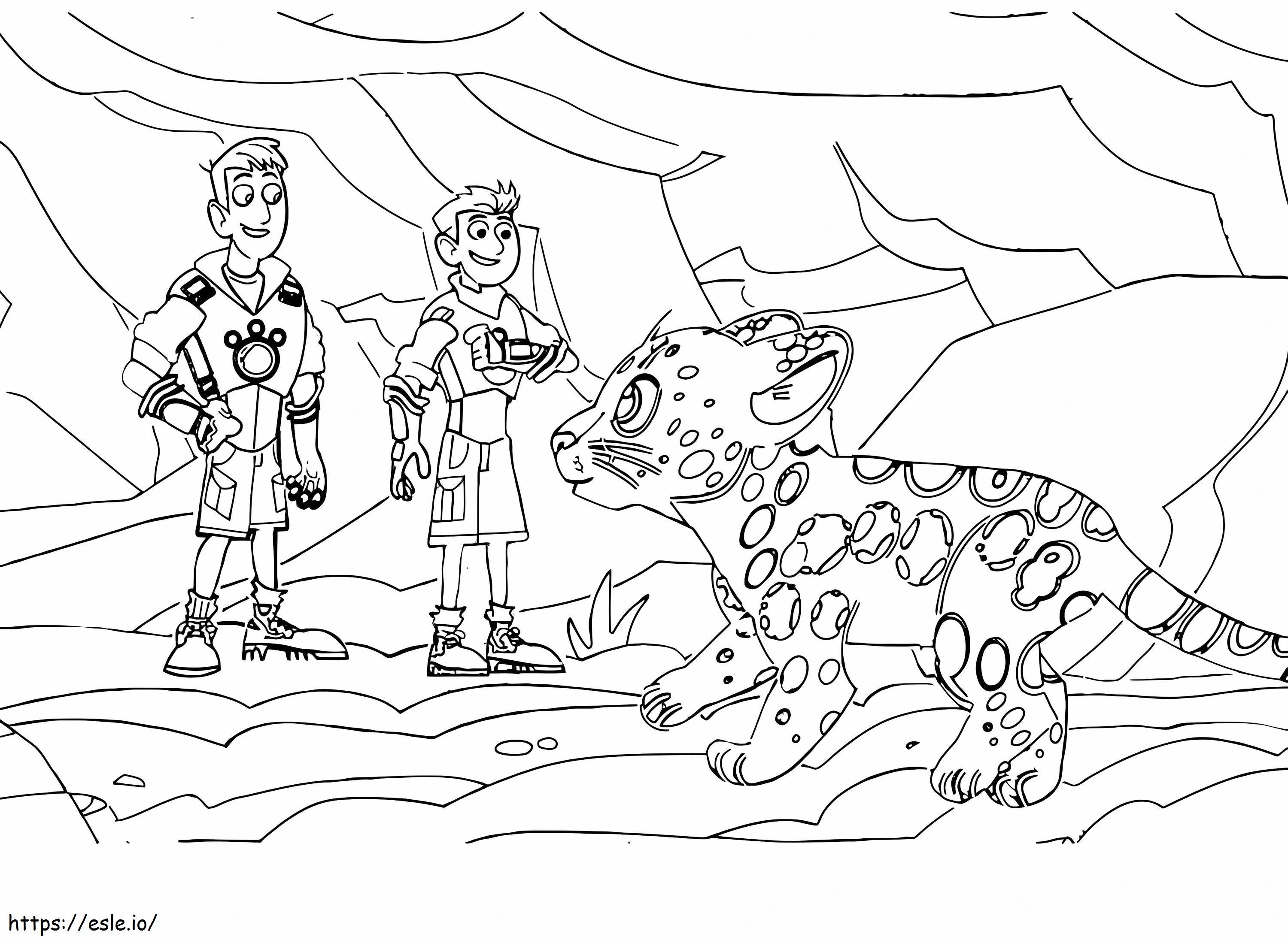 Wild kratts coloring page