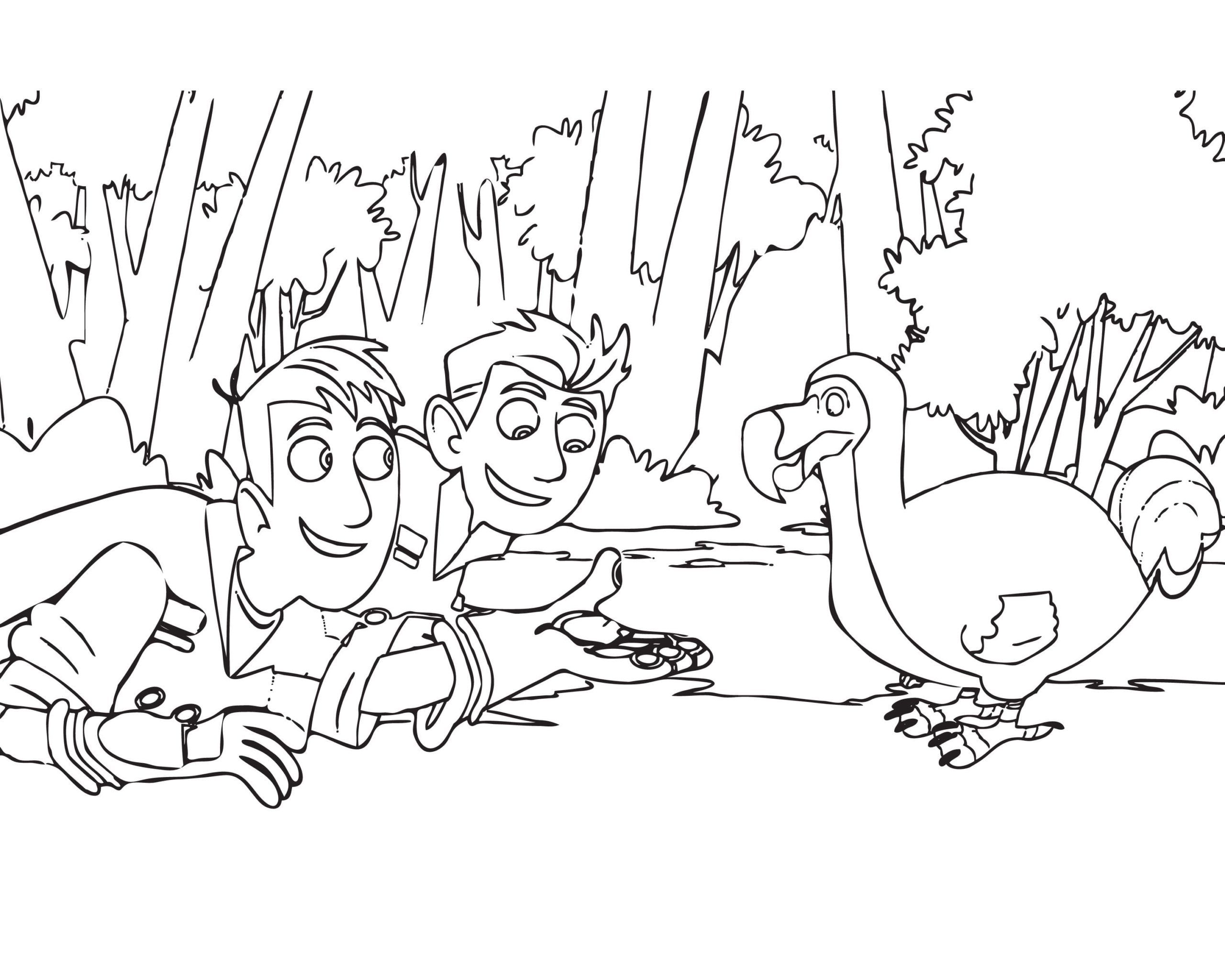Wild kratts coloring pages pdf free