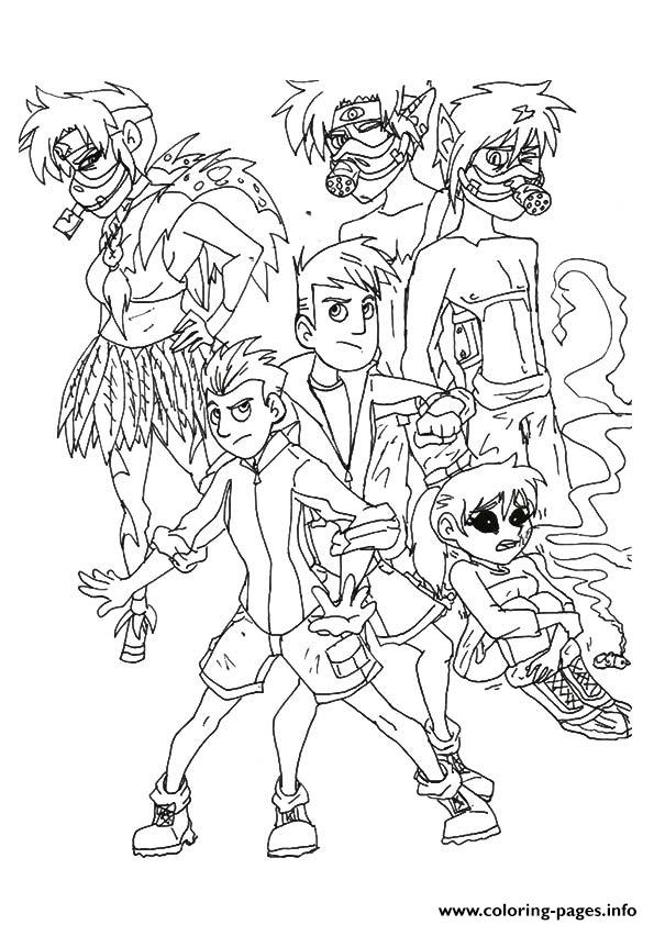 Wild kratts the coloring page printable