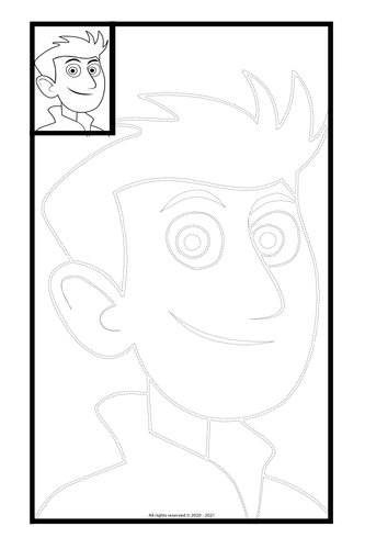 Wild kratts trace draw and color teaching resources