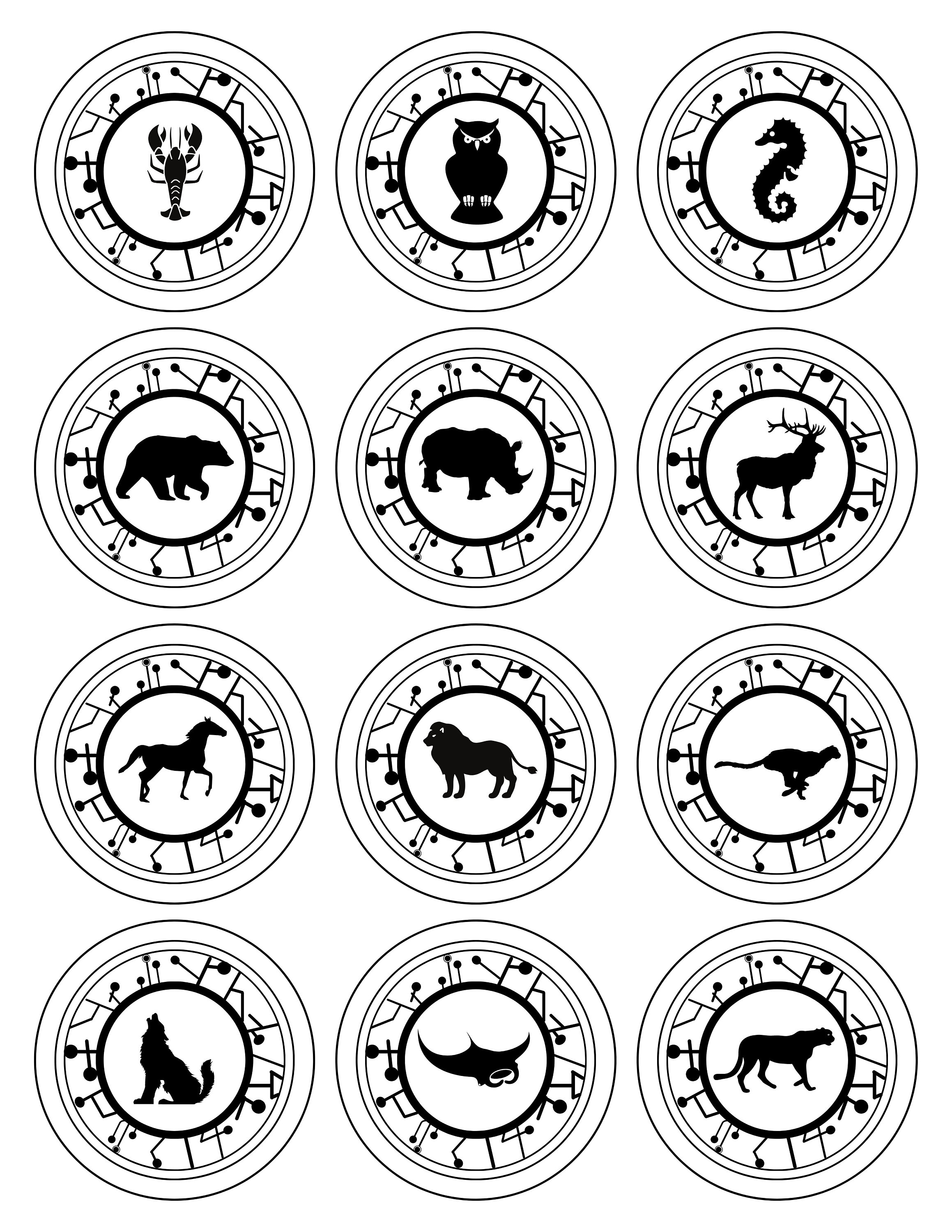 Coloring sheets creature power discs inspired printable download