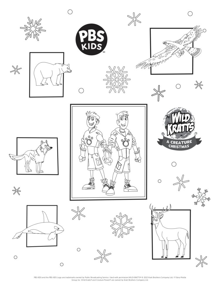 Wild kratts wrapping paper kids coloringâ kids for parents