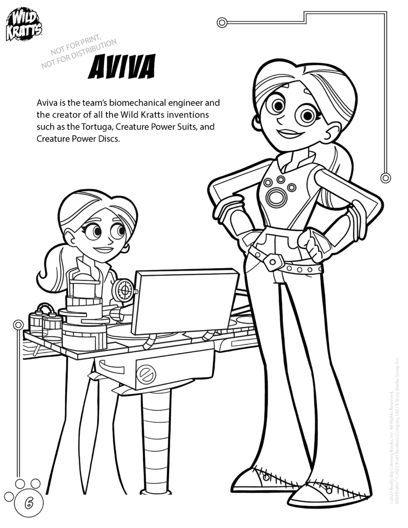 Wild kratts imprint coloring book