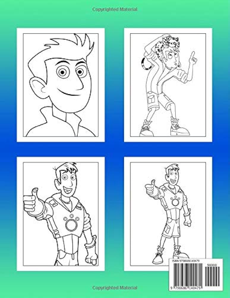 Wild kratts coloring book an easy coloring book for kids of all ages with adorable illustrations of wild kratts for create amazing art and having fun wyatt thomas books