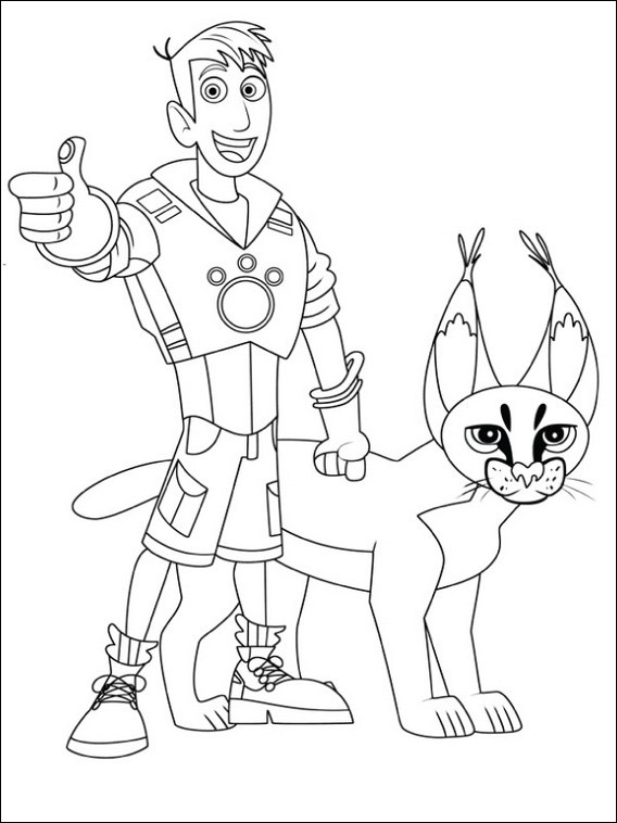 Coloring pages wild kratts