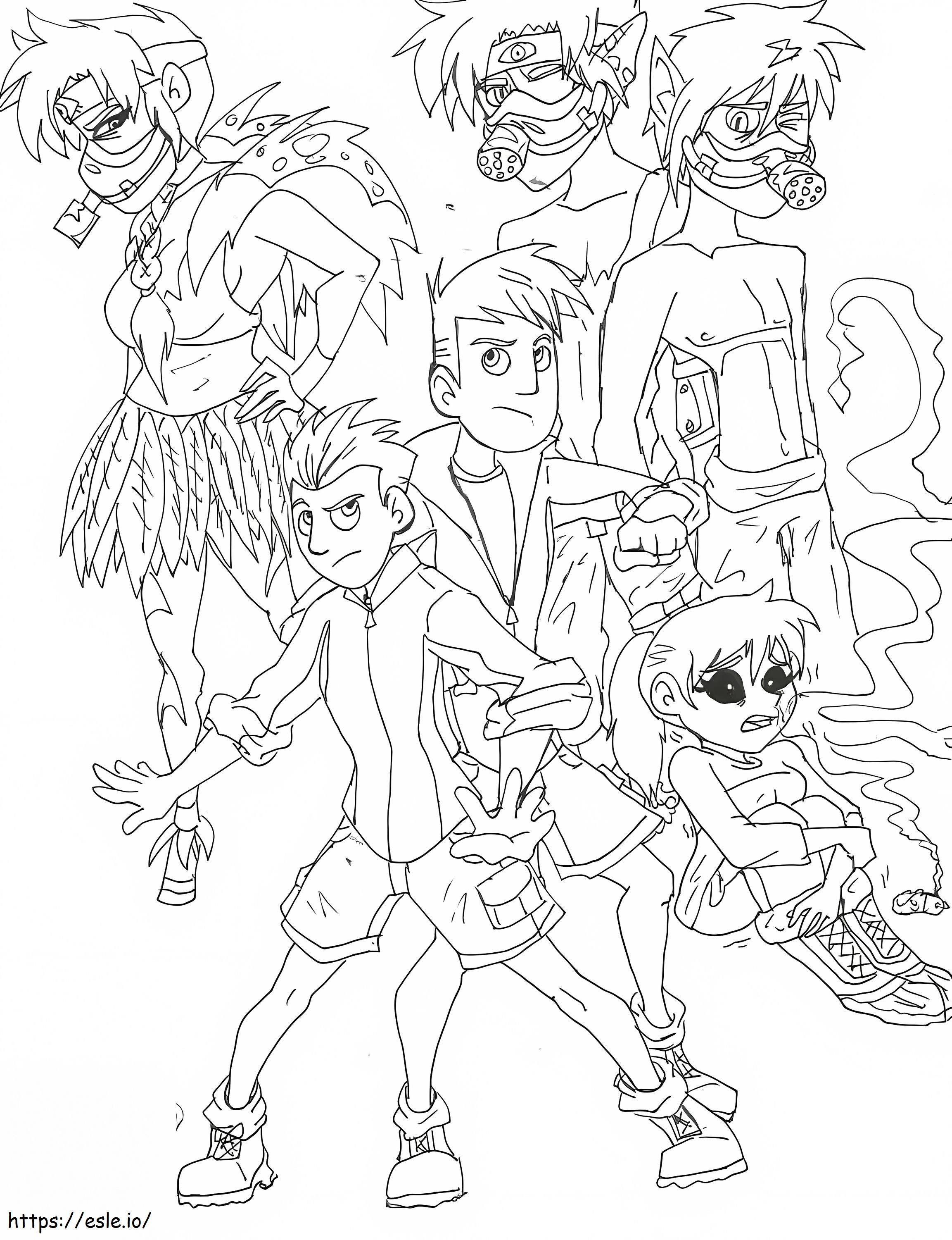 Free wild kratts printable coloring page