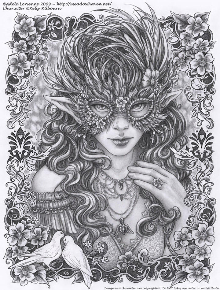 Masquerade wild rose by saimain on