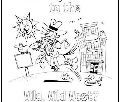 Tag wild west coloring page print it free