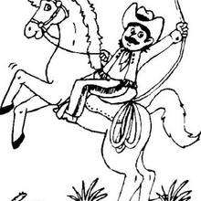 Wild west coloring pages