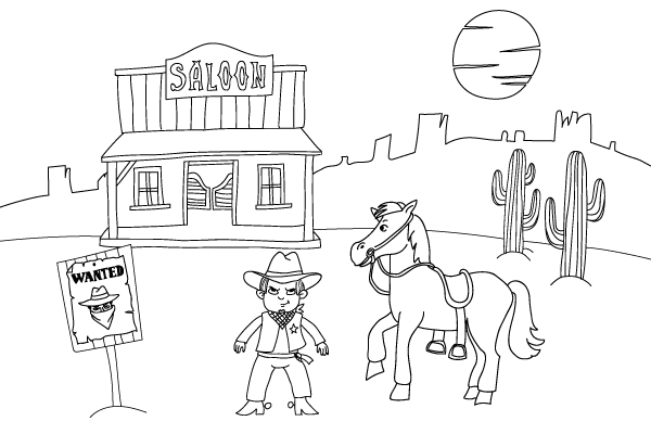 Western drawing and louring activities