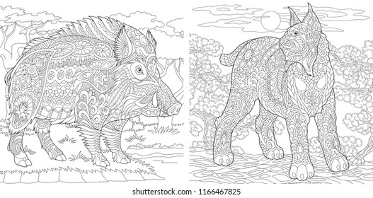Hakuun coloring pages coloring book adults colouring liittyvã vektorikuva rojaltivapaa