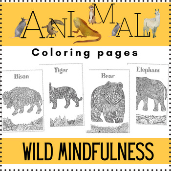 Wild animals coloring pages