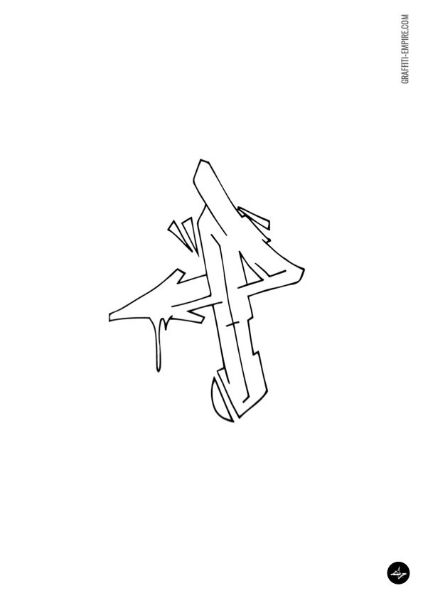 Graffiti coloring pages