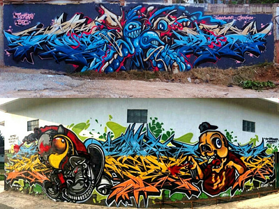 Wildstyle graffiti collaboration by diora blesso on