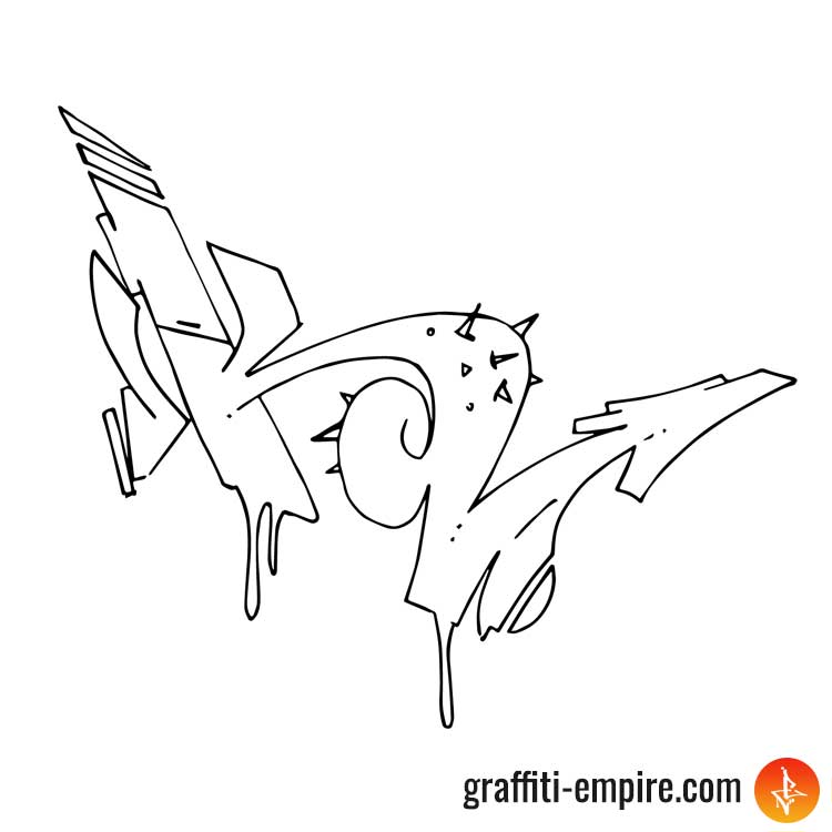 Graffiti letter k inspirational images and tutorial graffiti empire