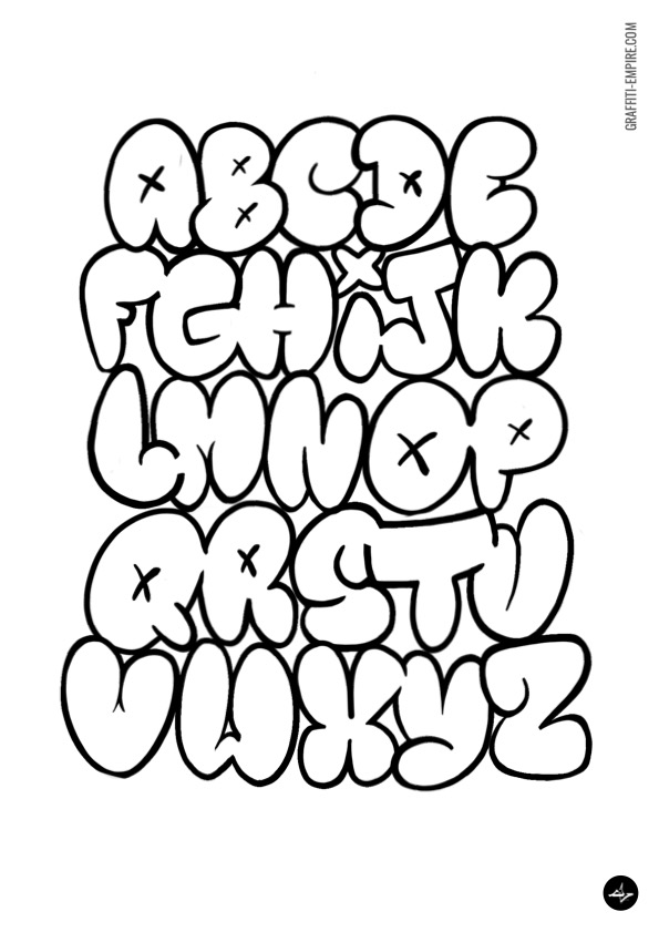 Graffiti coloring pages
