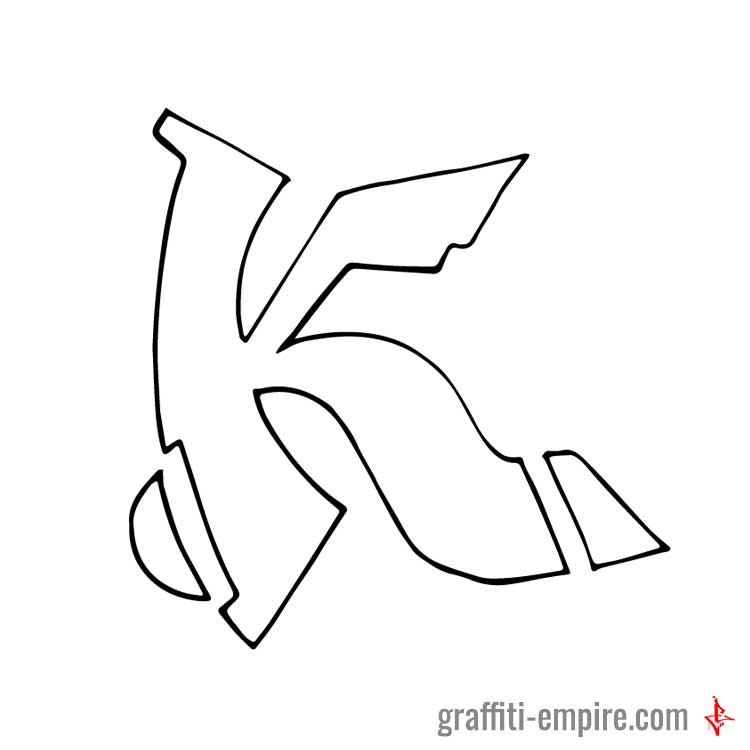 Graffiti letter k inspirational images and tutorial graffiti empire