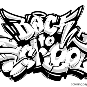 Graffiti coloring pages printable for free download