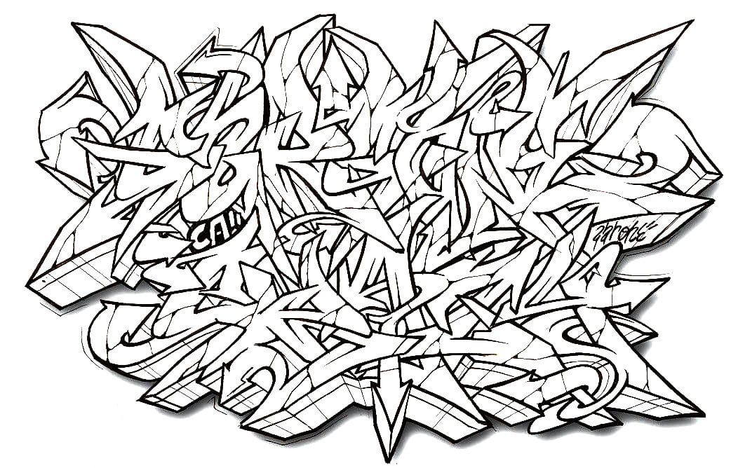 Graffiti coloring pages best printable coloring pages graffiti alphabet graffiti wildstyle graffiti lettering