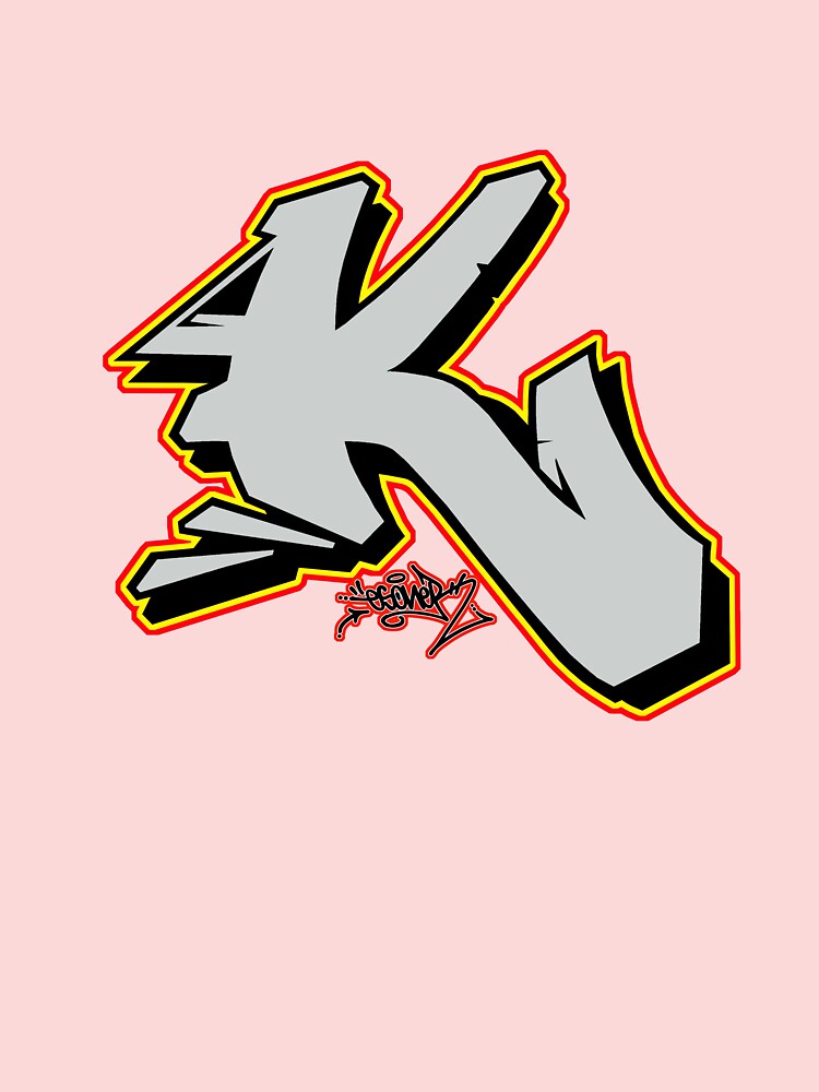 Letter k by esone urban graffiti street style kids t