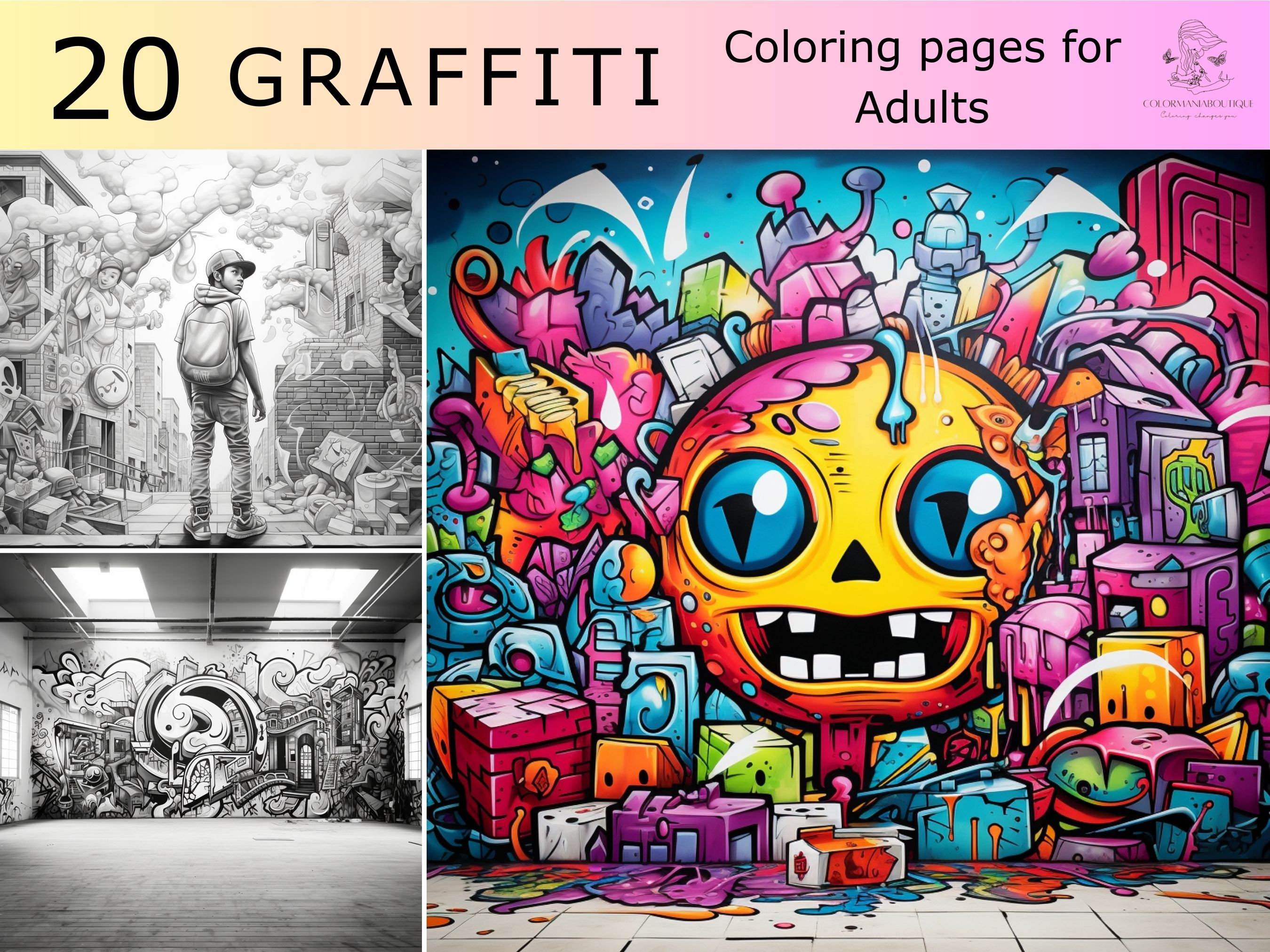 Graffiti coloring