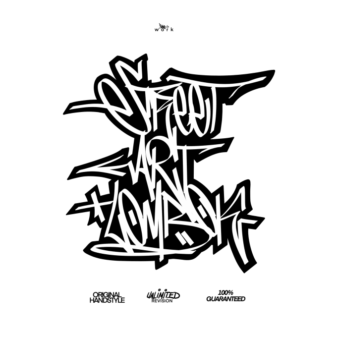 Draw cool graffiti tag in my style for merchandise and get the bonus by phaywork