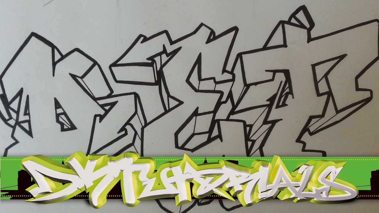 How to draw graffiti wildstyle