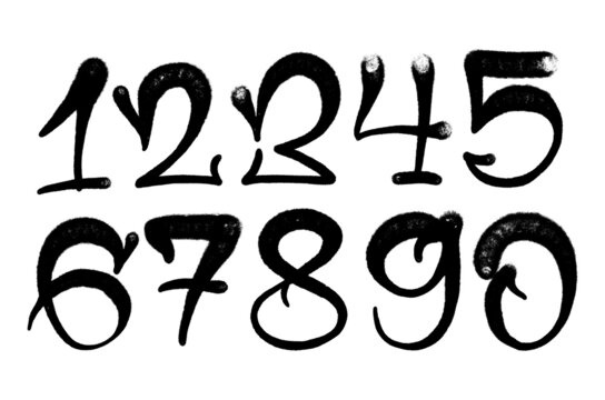 Graffiti numbers images â browse photos vectors and video