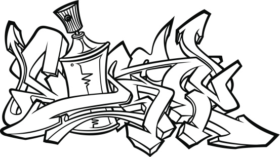 Graffiti stock illustration