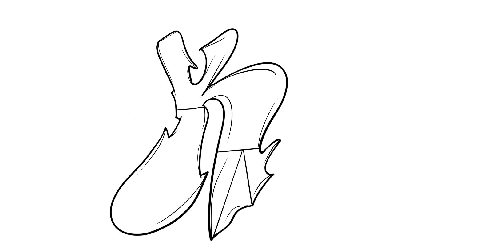 Graffiti letter k by kingdavid on