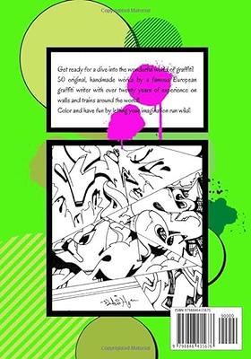 Graffiti coloring book original handmade works