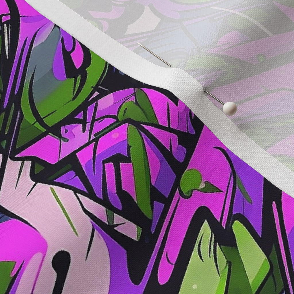 Graffiti wildstyle los angeles printed fabric â studio ten design