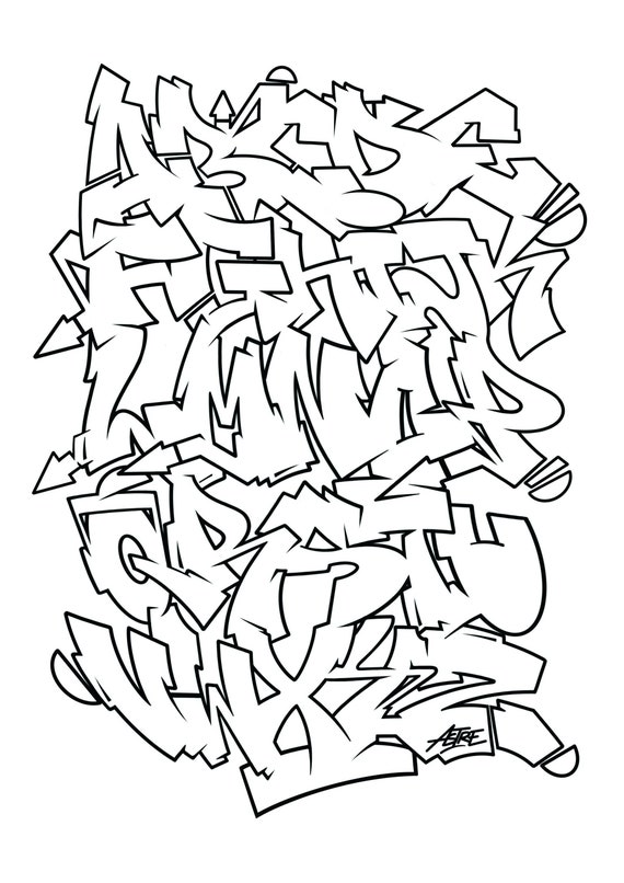 Graffiti alphabet
