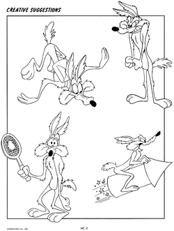 Wile e coyotegallerymodel sheets and style guides looney tunes wiki