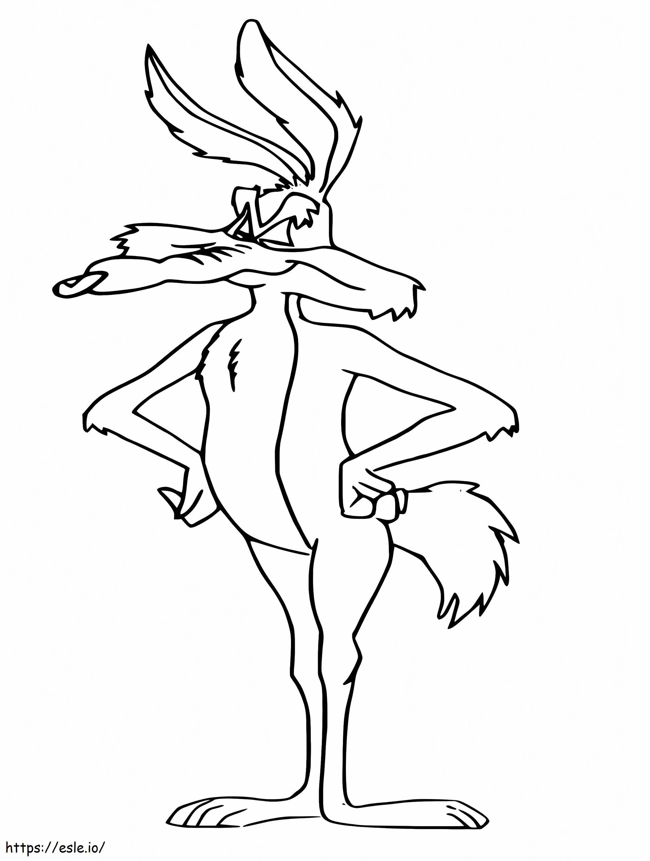 Printable wile e coyote coloring page
