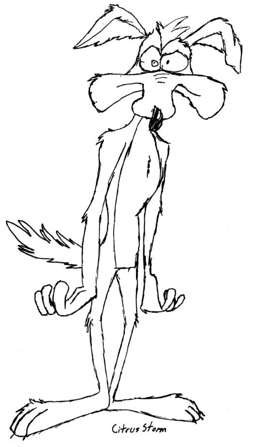 Wile e coyote super frazzled genius by citrusstorm