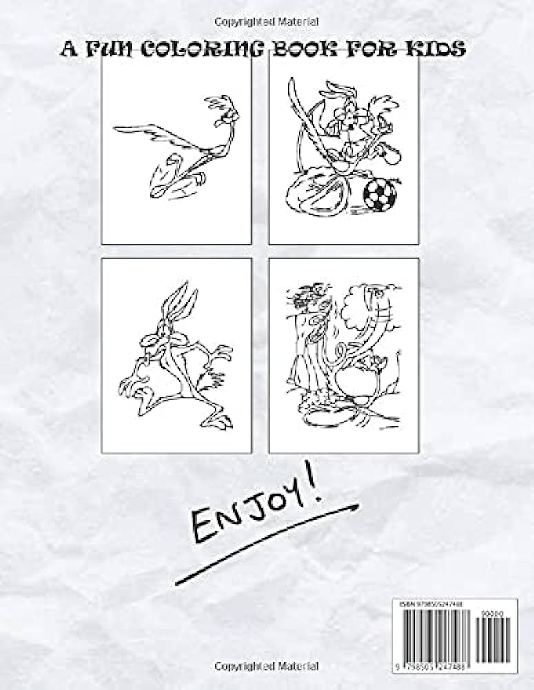 Wile e coyote and the road runner coloring book by