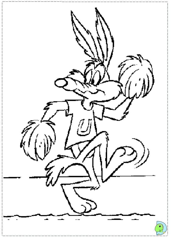 Wile e coyote coloring page