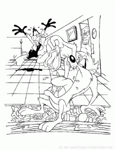 Looney tunes coloring pages for kids