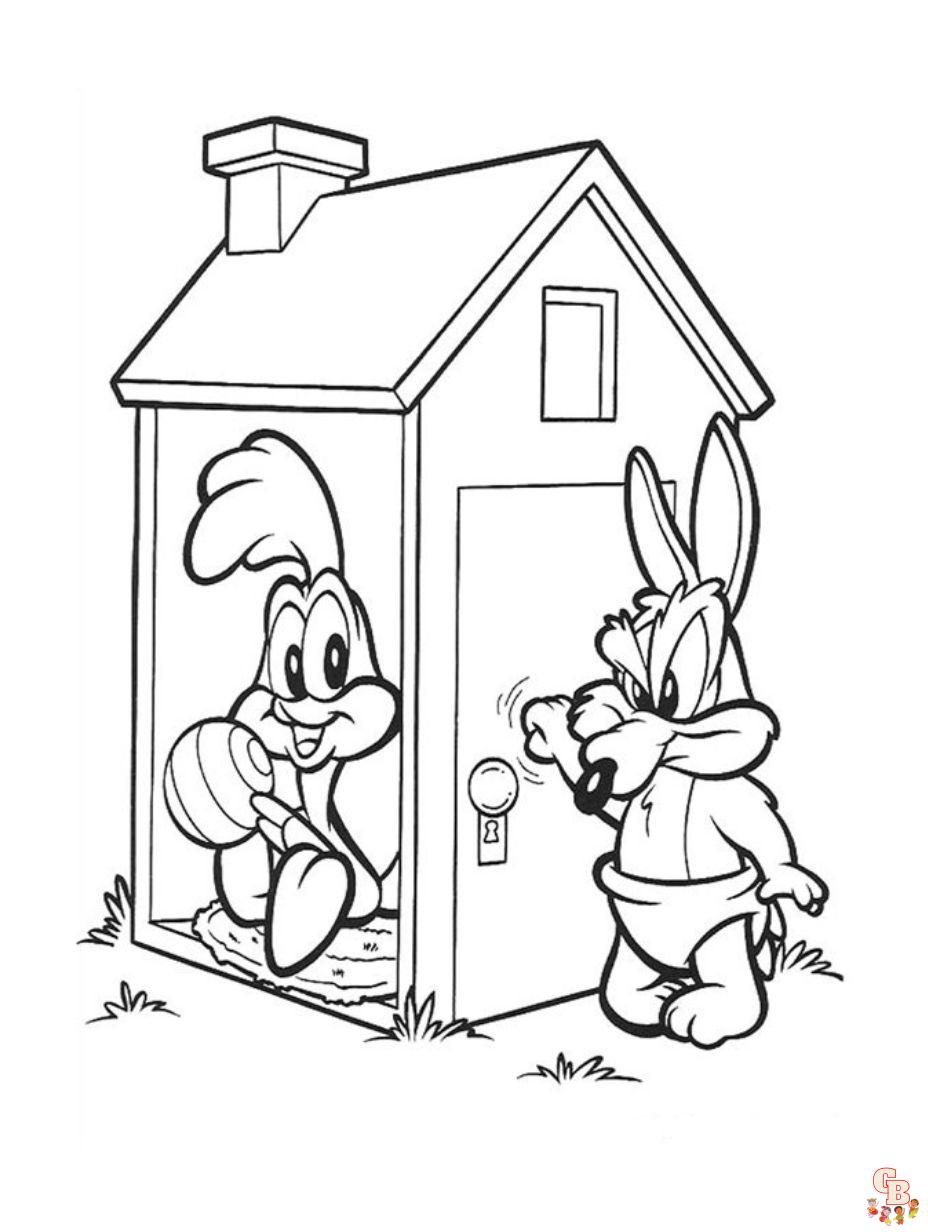 Discover the world of cute baby wile e coyote coloring pages
