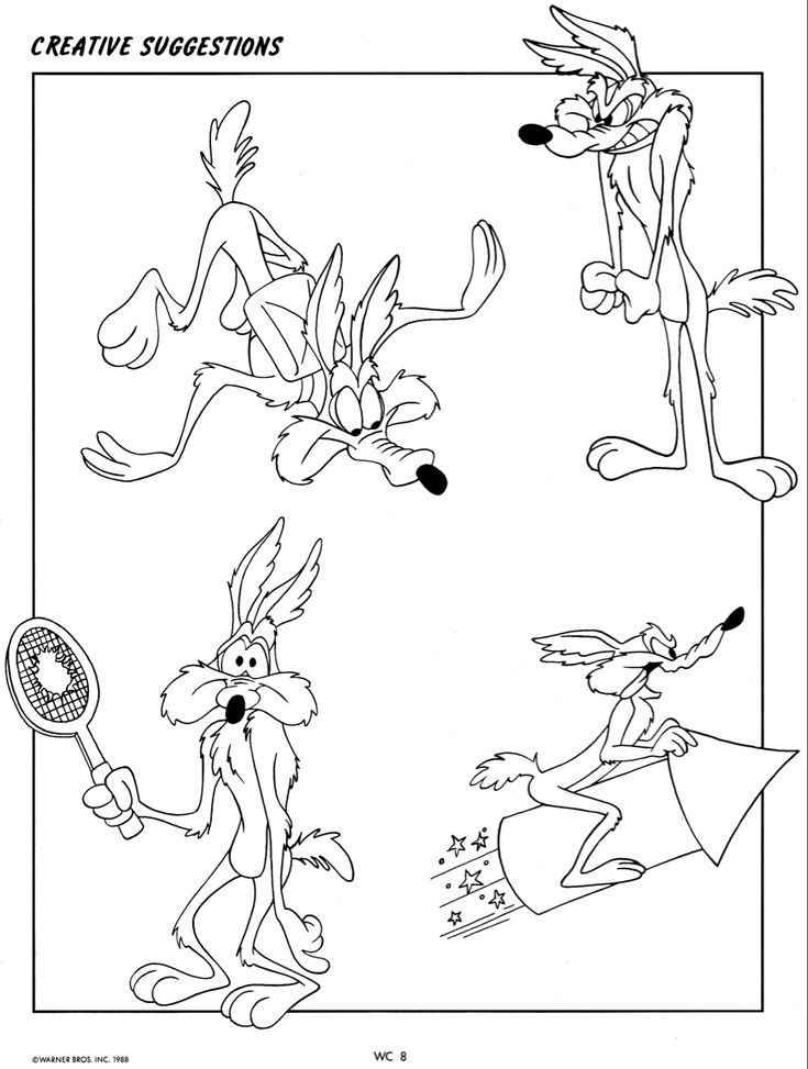 Wile e coyote creative suggestions cartoon drawings sketches cartoon sketches coyote