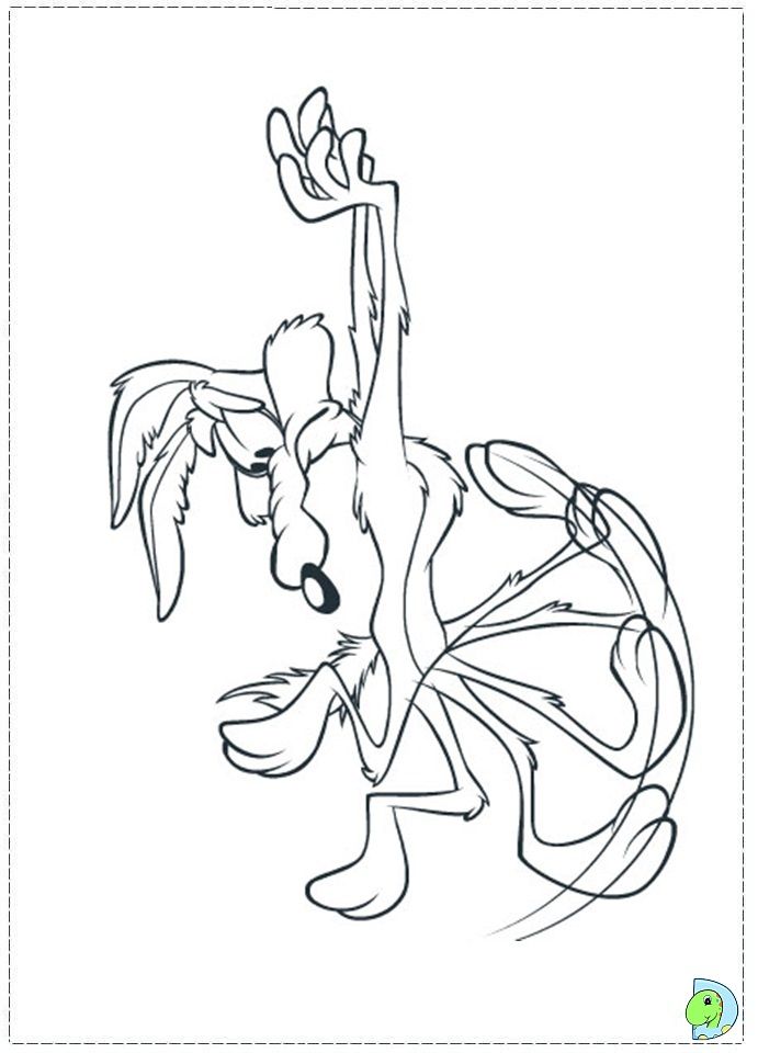 Wile e coyote coloring page cartoon coloring pages cartoon drawings sketches looney tunes characters