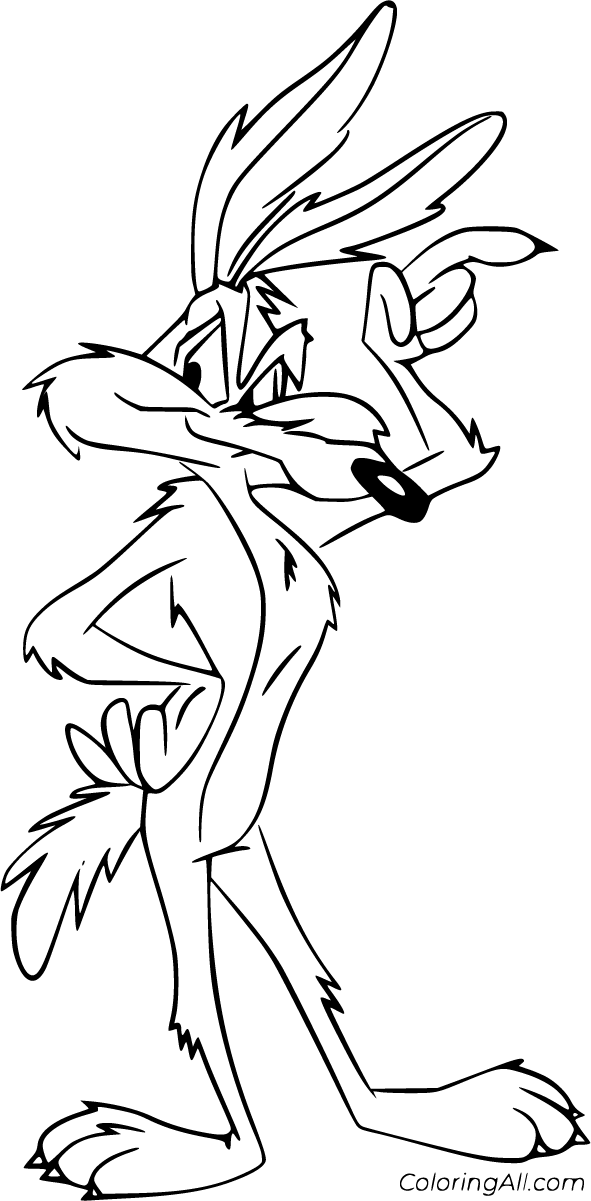Wile e coyote coloring pages