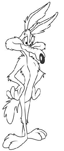 Wile e coyote cartoon coloring pages cartoon drawings coloring pages