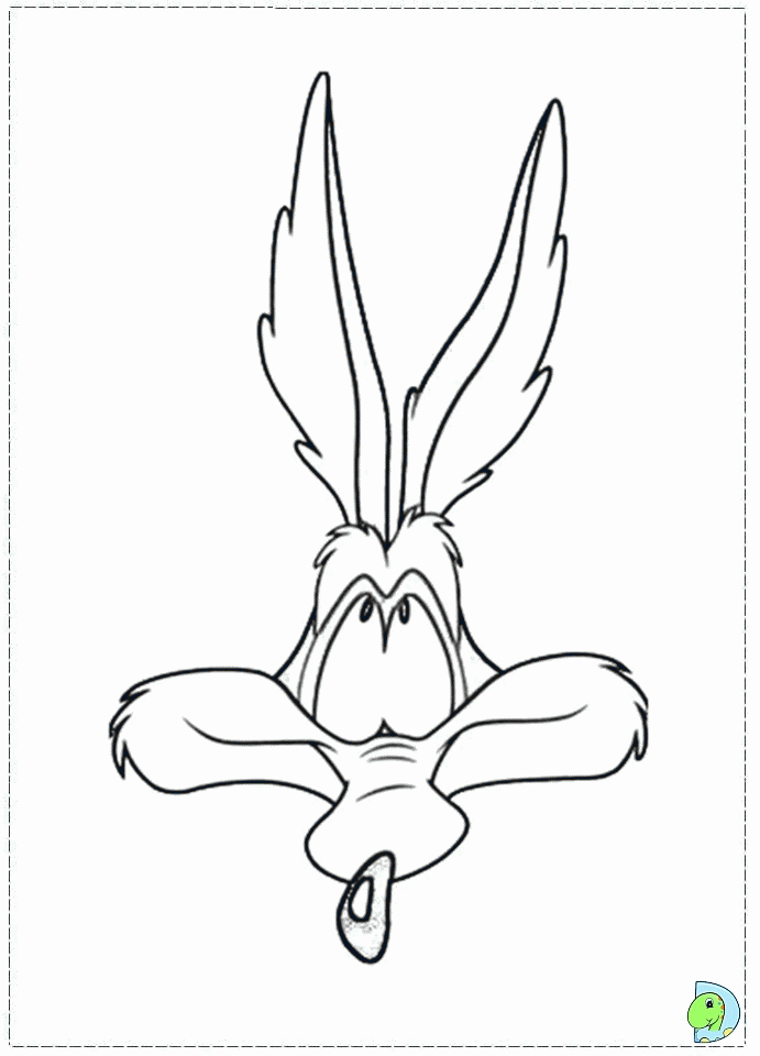 Wile e coyote coloring page