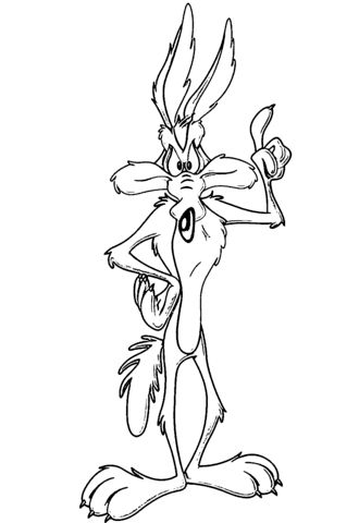 Wile e coyote coloring page free printable coloring pages coyote tattoo cartoon tattoos coyote