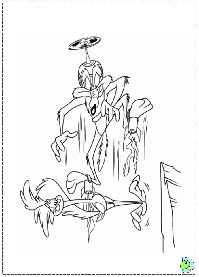 Wile e coyote coloring page