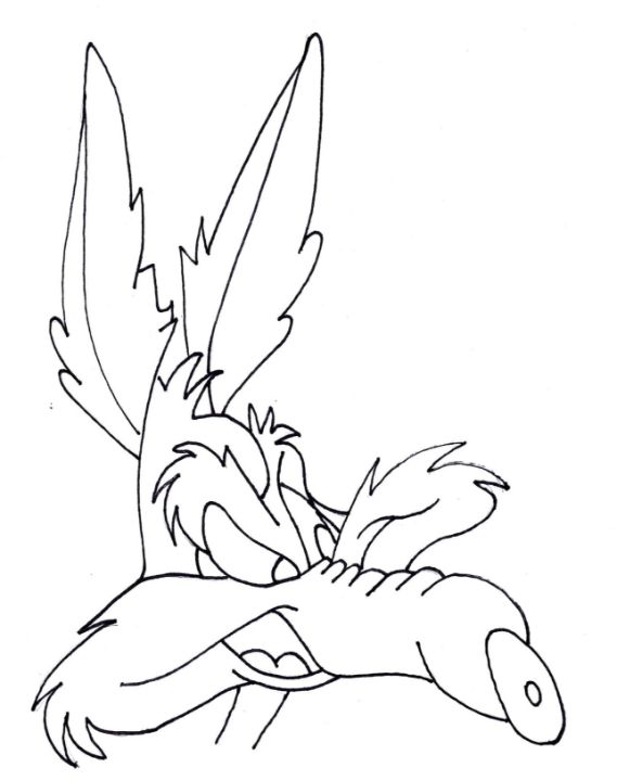 Willy e coyote line artwork