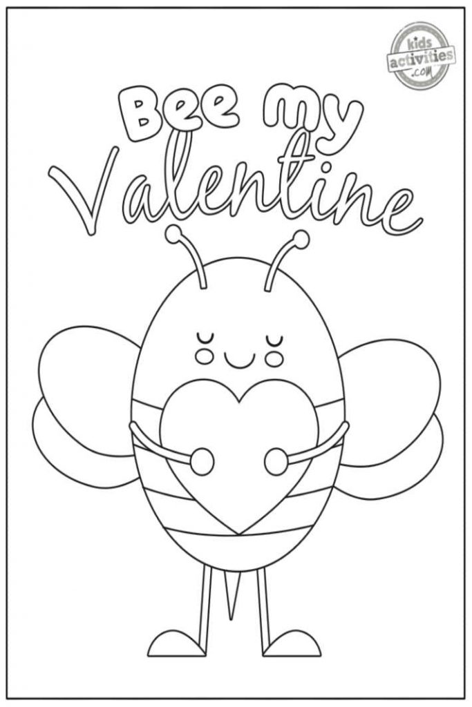 Be my valentine coloring pages kids activities blog