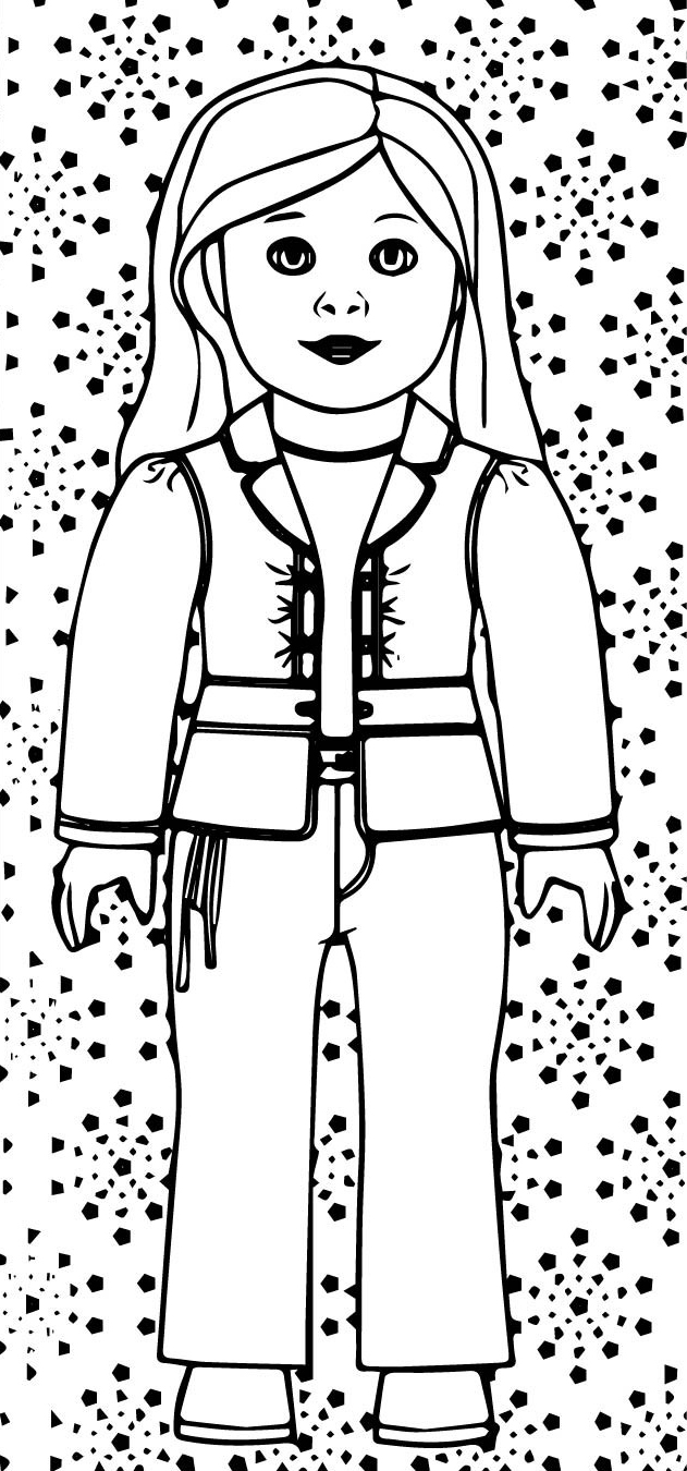 American girl coloring pages